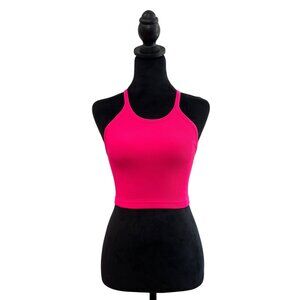 Free people movement Hot Pink Ribbed Racerback Crop Top XS/S